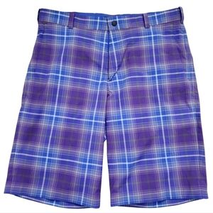 Nike Golf Tour Performance Plaid Shorts Size 34